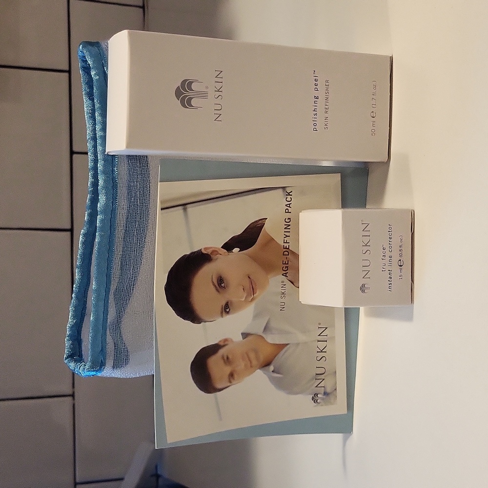 Nu Skin Polishing Peel 50 ml and Tru Face Instant line corrector 15 ml mesh bag
